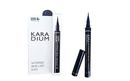 Bút kẻ mắt nước đầu lông Karadium Waterproof Brush Liner Black của Hàn Quốc