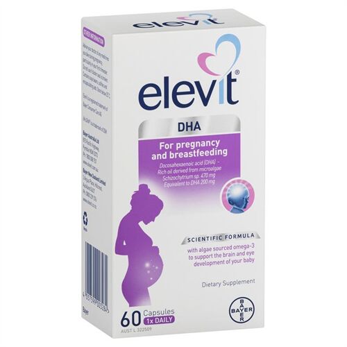 Viên Uống Elevit DHA For Pregnancy & Breastfeeding 60 viên của Úc