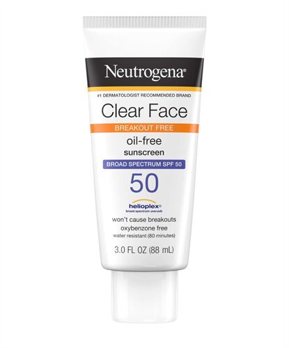 Kem chống nắng Neutrogena Clear Face Break-Out Free Oil Free Sunscreen SPF 50 88ml của Mỹ