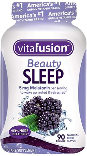 Kẹo Dẻo Hỗ Trợ Ngủ Ngon Vitafusion Beauty Sleep Gummies Mỹ  Vị Mâm Xôi 90 Viên