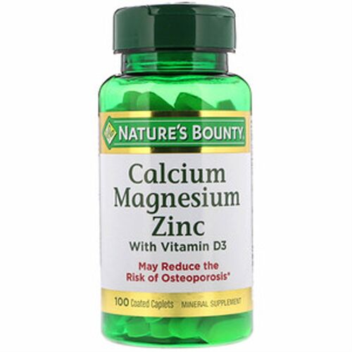 Viên uống Nature's Bounty Calcium Magnesium Zinc with vitamin D3 100 viên của Mỹ