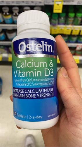 Vitamin D & Calcium hộp 130 viên của Ostelin Úc -  Bổ xung canci