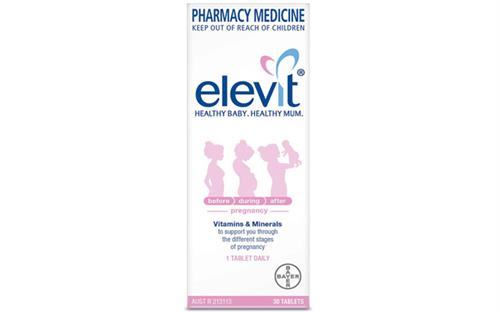 Elevit của Úc hộp 30 viên - Vitamin dành cho phụ nữ trước, trong và sau khi mang thai