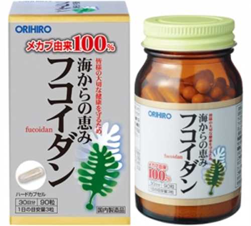 Viên uống Fucoidan Orihiro  hộp 90 viên của Nhật Bản