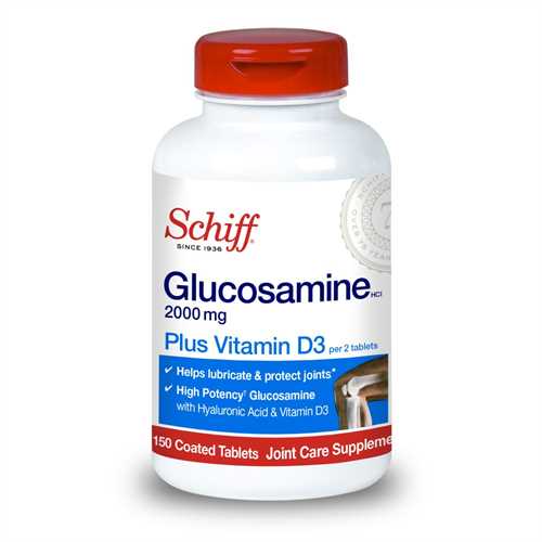 Viên uống Schiff Glucosamine 2000mg  plus Vitamin D3 hộp 150 viên của Mỹ