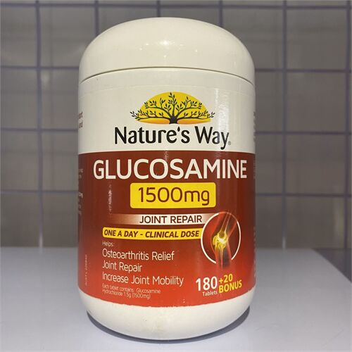 Thực phẩm chức năng Nature’sWay Glucosamine 1500mg hộp 180 viên của Úc