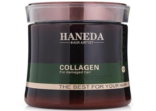 Hấp dầu phục hồi tóc Haneda Collagen 500ml của Italy