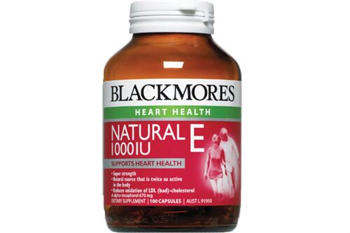 Viên uống Blackmores Natural Vitamin E 1000IU hộp 100 viên của Úc