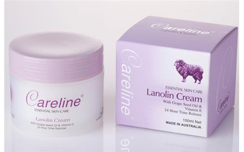 Kem mỡ cừu Careline Lanolin Cream Australia - Kem bôi hàng ngày của Úc