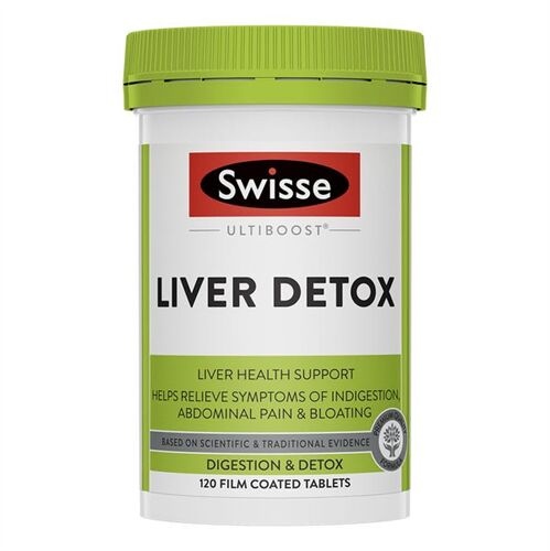 Swisse Ultiboost Liver Detox hộp 120 viên - Viên uống bổ gan của Úc 