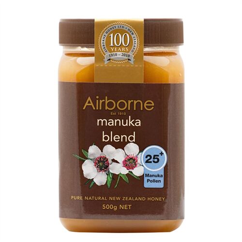 Mật ong New Zealand Airborne Manuka Blend 25+ 500g