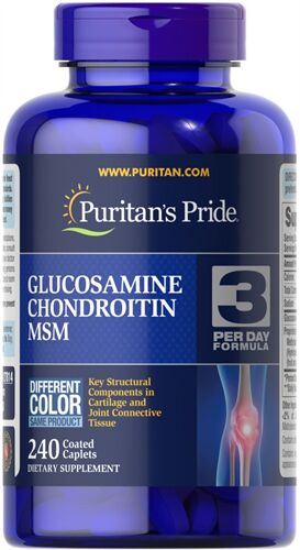 Glucosamine Mỹ  - Glucosamine Chondroitin MSM Puritan's 240 viên