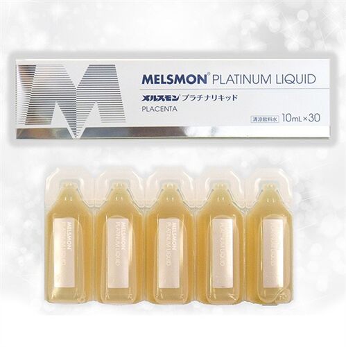 Nước uống nhau thai ngựa Melsmon Platinum Liquid Placenta 30 ống cao cấp của Nhật Bản