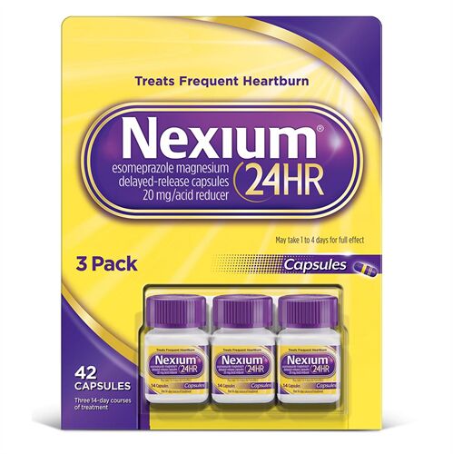 Viên uống hỗ trợ cho người viêm loét dạ dày Nexium 24HR (vỉ 3 hộp x 14 viên)