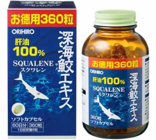 Viên uống sụn vi Cá Mập Squalene Orihiro 360 viên của Nhật Bản