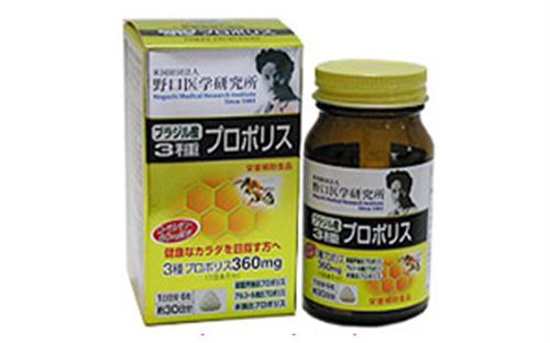 Viên uống keo ong kết hợp sữa ong chúa Nhật Bản Propolis Noguchi hộp 90 viên 360mg