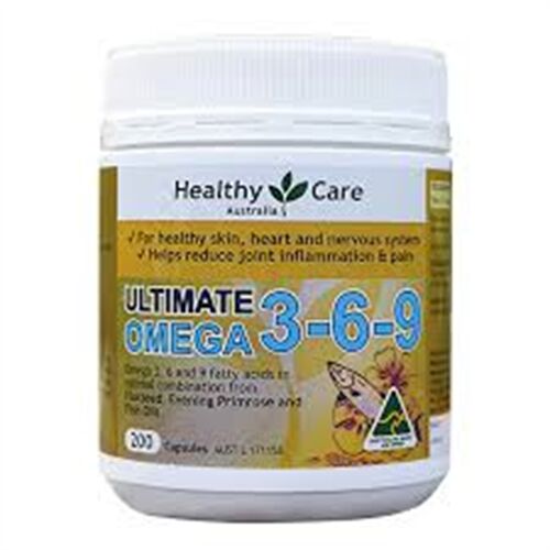 Omega 3 6 9 Healthy Care hộp 200 viên của Úc - Untimate Omega 3 6 9 Australia