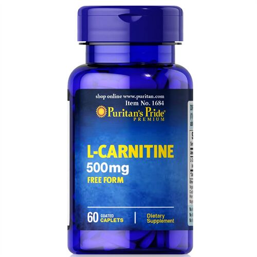 Viên uống hỗ trợ giảm cân Puritan's Pride L-Carnitine 500mg 60 viên (12/2024)