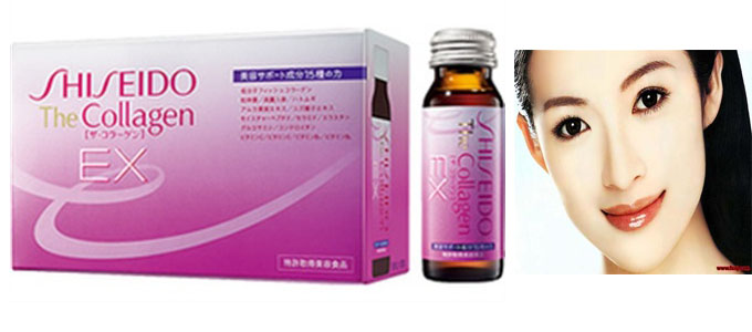 Collagen Shiseido EX dạng nước uống - Hộp 10 lọ 50ml