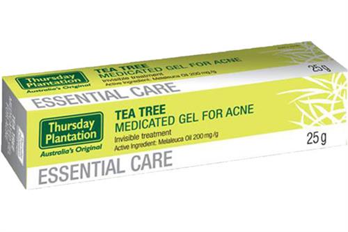 Gel trị mụn tinh dầu tràm trà Tea Tree Medicated Gel For Acne tuýp 25g của Úc
