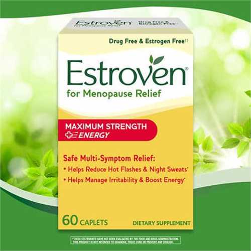 Estroven Maximum strength hộp 60 viên của Mỹ - Viên uống cân bằng nội tiết cho phụ nữ