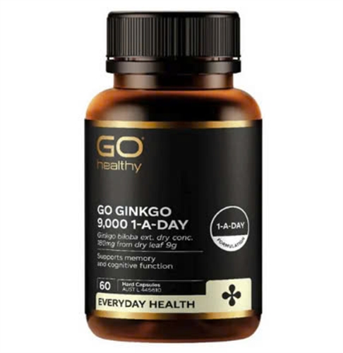 Viên uống bổ não Go Healthy Go Ginkgo 9000 60 viên