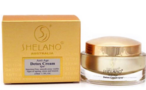 Kem trẻ hóa da Shelano Anti-Age Detox Cream Q10+ hộp 50ml của Úc