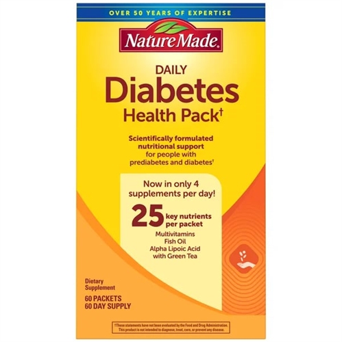  Viên uống Daily Diabetes Health Pack Nature Made hộp 60 gói của Mỹ