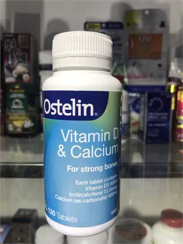 Vitamin D & Calcium hộp 130 viên của Ostelin Úc -  Bổ xung canci