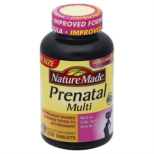 Nature Made Prenatal Multi with Folic Acid - Vitamin tổng hợp dành cho bà bầu Nature Made 250 viên cuả Mỹ