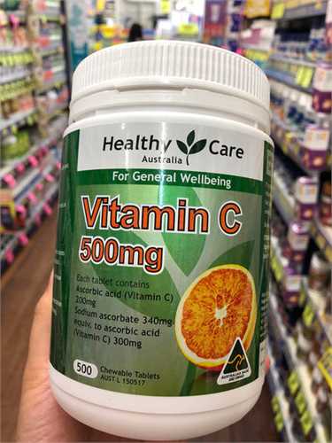 Vitamin C Healthy Care 500mg hộp 500 viên của Úc