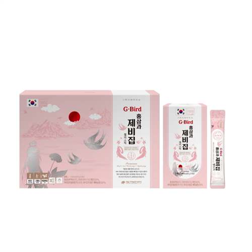 Hồng sâm yến sào G-BIRD - KOREAN RED GINSENG & BIRD’S NEST JELLY STICK - 30 stick dạng thạch của Hàn Quốc