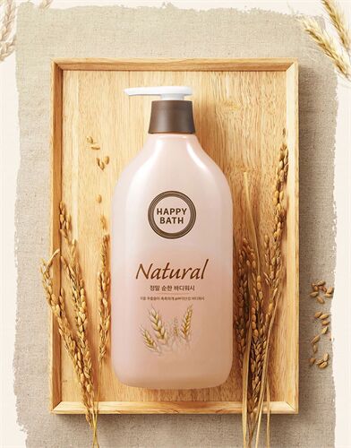 Sữa tắm chiết xuất gạo Happy Bath Natural Hàn Quốc 900g