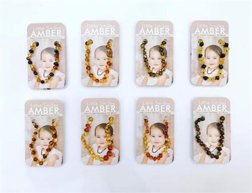 Vòng  đeo cổ  hổ phách cho bé Little Smile Amber của Úc