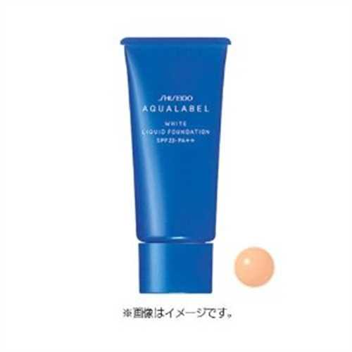 Kem nền Shiseido Aqualabel White Liquid Foundation SPF23 PA++ màu xanh số 10: Màu sáng nhất