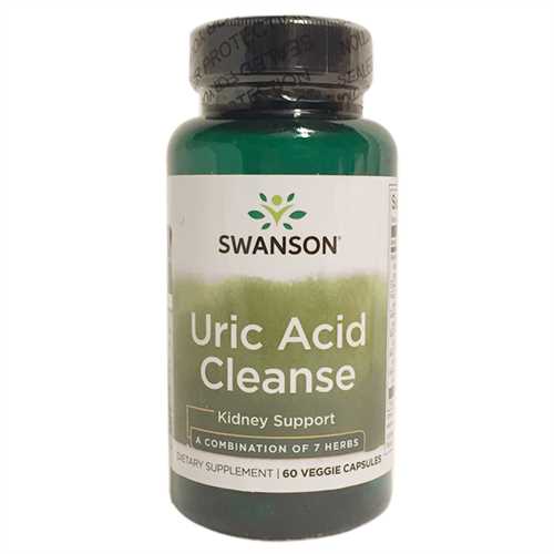 Viên uống Swanson Uric Acid Cleanse hộp 60 viên của Mỹ