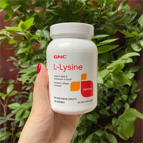 Viên Uống GNC L-Lysine 1000mg 90 Viên của Mỹ