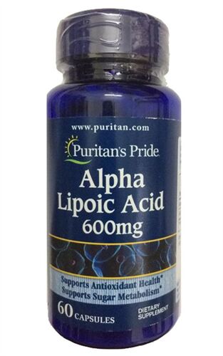 Viên uống Alpha Lipoic Acid 600mg 60 viên của Mỹ hãng  Puritan’s Pride