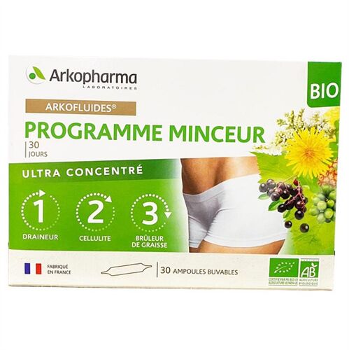 Arkopharma BIO Programme Minceur - Hỗ trợ giảm cân 3 tác động hộp 30 ống của Pháp