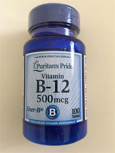 Viên uống bổ sung vitamin B12 500 mcg Puritan Prride hộp 100 viên của Mỹ