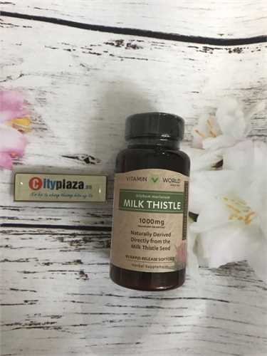 Milk Thistle 1000mg Vitamin World - Thực phẩm chức năng bổ gan của Mỹ