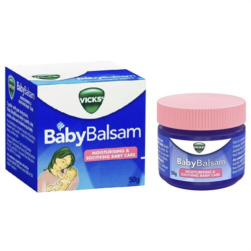 Dầu thoa giảm ho, sổ mũi, ngạt mũi cho trẻ Vick Baby Balsam -Úc