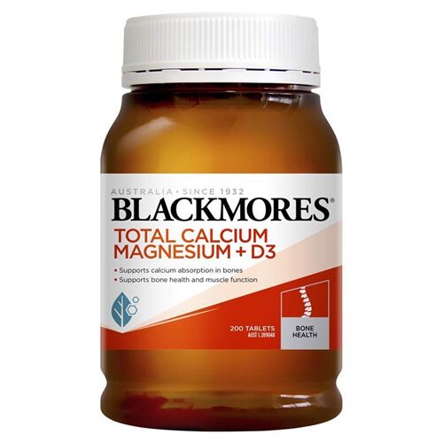 Blackmores Total Calcium & Magnesium + D3  hộp 200 viên của Úc 