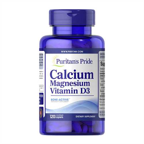 Calcium Magnesium with Vitamin D hộp 120 viên Puritan Pride- Viên canxi của Mỹ 