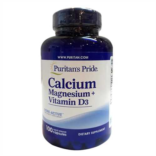 Calcium Magnesium with Vitamin D hộp 100 viên Puritan Pride- Viên canxi của Mỹ 