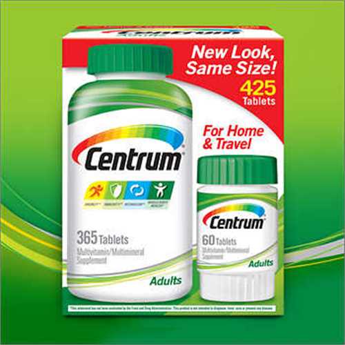 Vitamin tổng hợp dành cho người lớn dưới 50 tuổi của Mỹ Centrum 425 Tablets Men/Women Adults under 50 Multi Vitamin Mineral Supplement