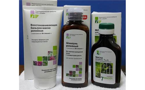 Bộ sản phẩm: Dầu gội, dầu xả, tinh chất chống rụng, kích thích mọc tóc của Nga