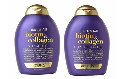 Bộ dầu gội, xả chống rụng và kích thích mọc tóc Thick & Full Organix Biotin & Collagen của Mỹ