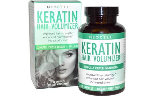 Keratin Hair Volumizer hộp 60 viên Neocell - Viên uống làm dày và dài tóc 