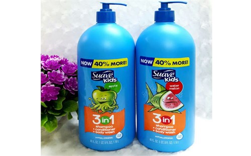 Sữa tắm gội cho trẻ em  Suave Kids 3 trong 1 hương trái cây 1180ml của Mỹ